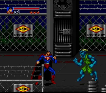 Death and Return of Superman, The (USA) (Rev 1) screen shot game playing